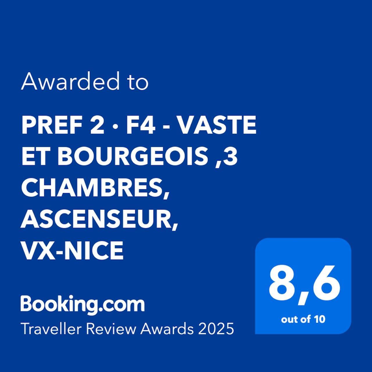 Pref 2 - F4 - Vaste Et Bourgeois ,3 Chambres, Ascenseur, Vx-Nizza Kültér fotó